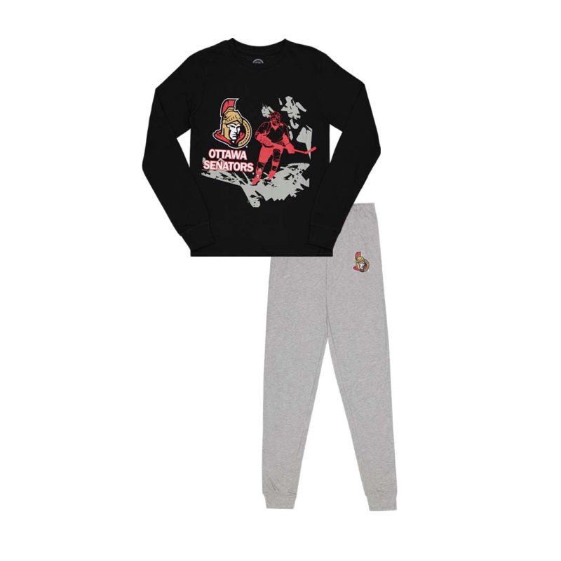 NHL Kids Junior Ottawa Senators 2 Piece PJ Set HK5BYHA7Z SEN 1