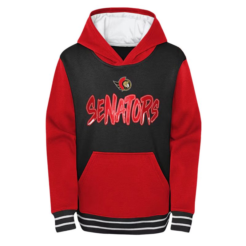 NHL Kids Junior Ottawa Senators Pullover Fleece Hoodie HK5B7FF2A SEN 01