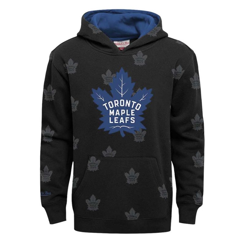 NHL Kids Junior Toronto Maple Leafs All Over Print Hoodie HN5B7NASW MAP 1