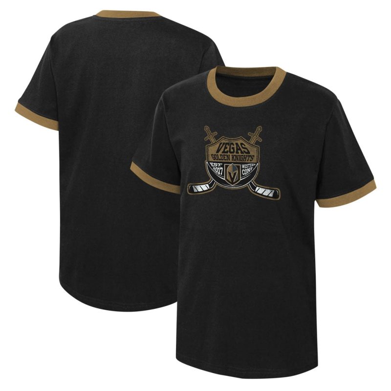 NHL Kids Junior Vegas Golden Knights Ice City T Shirt HK5B7HDLK LGK 02