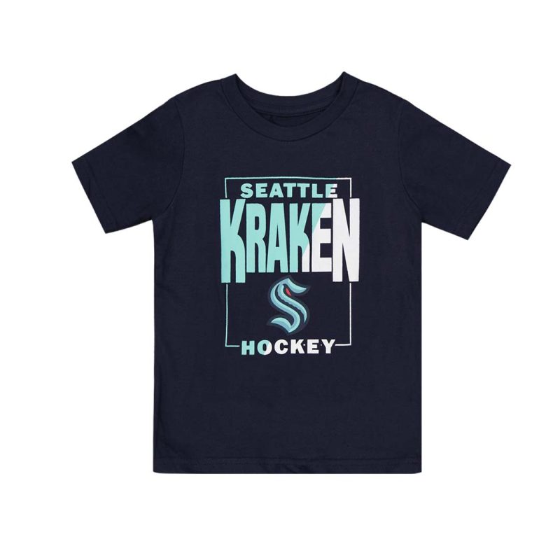 NHL Kids Toddler Seattle Kraken Coin Toss Short Sleeve T Shirt HK5T1FFTS SHC 1