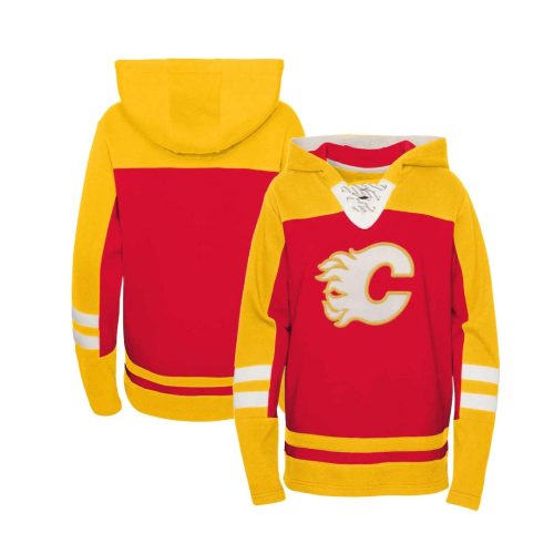 NHL Kids Youth Calgary Flames Ageless Pull Over Hoodie HK5B7MA00 FLM 03