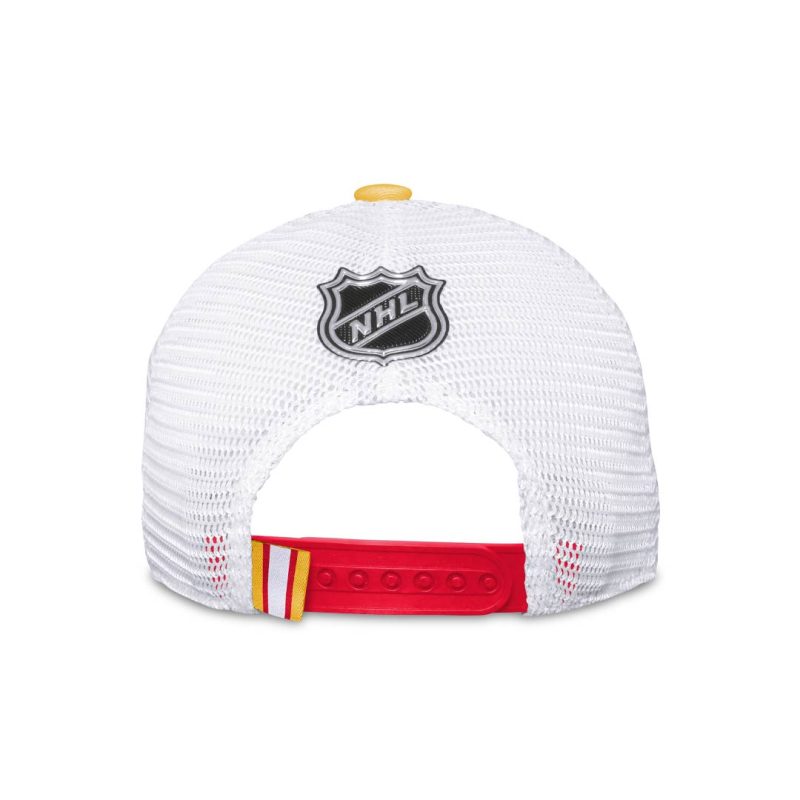 NHL Kids Youth Calgary Flames Draft Trucker Hat HF5BOFGSV FLM