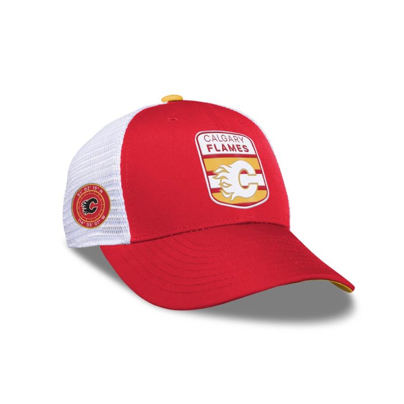 NHL Kids Youth Calgary Flames Draft Trucker Hat HF5BOFGSV FLM 2