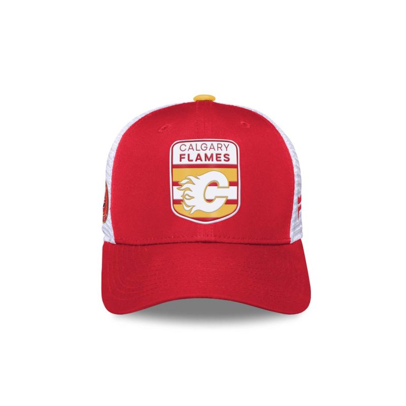 NHL Kids Youth Calgary Flames Draft Trucker Hat HF5BOFGSV FLM 4