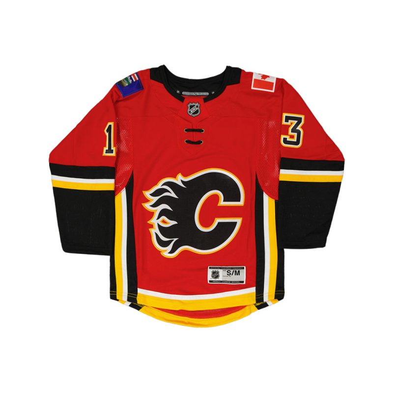 NHL Kids Junior CalgaryFlamesJohnnyGaudreau3rdJersey HK5BSHAUFFLMJG 01