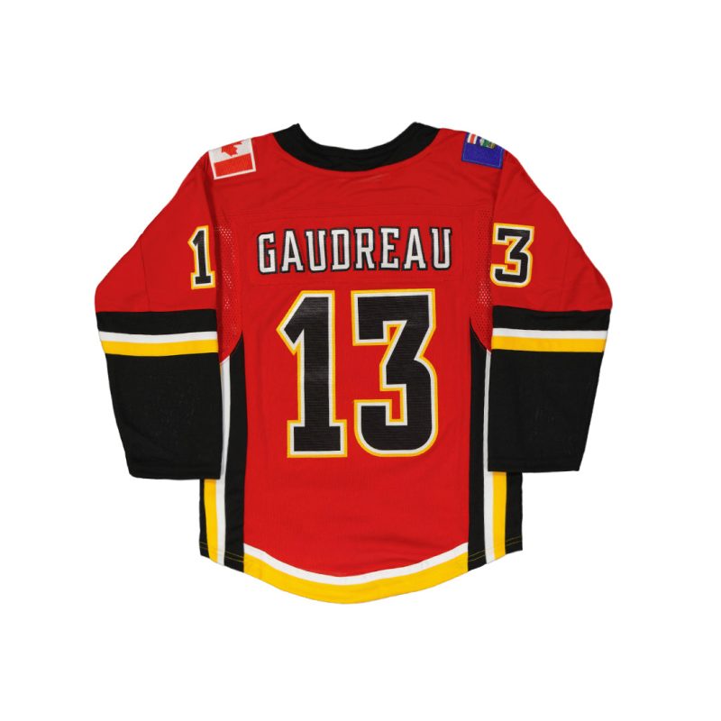 NHL Kids Junior CalgaryFlamesJohnnyGaudreau3rdJersey HK5BSHAUFFLMJG 02