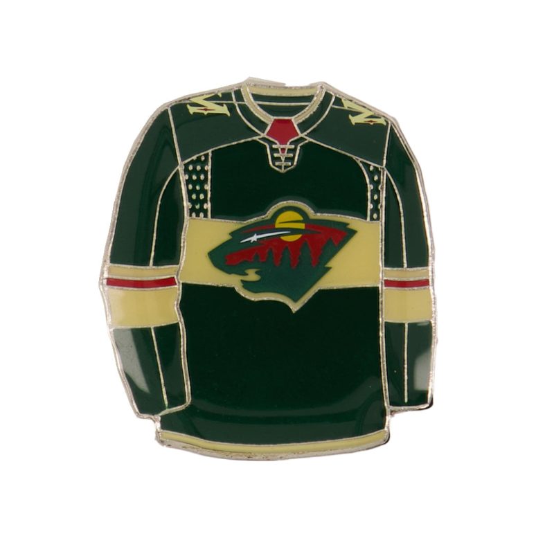 NHL MinnesotaWildJerseyPin Dark WILJPD 01