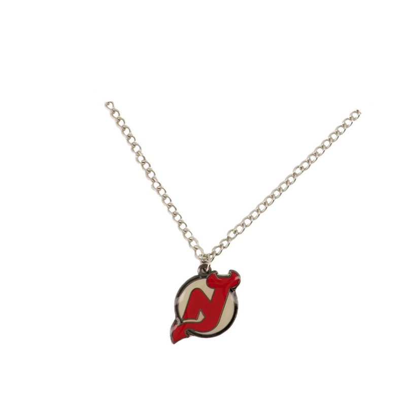 NHL NewJerseyDevilsEarrings NecklaceCombo DEVEARNEC 01