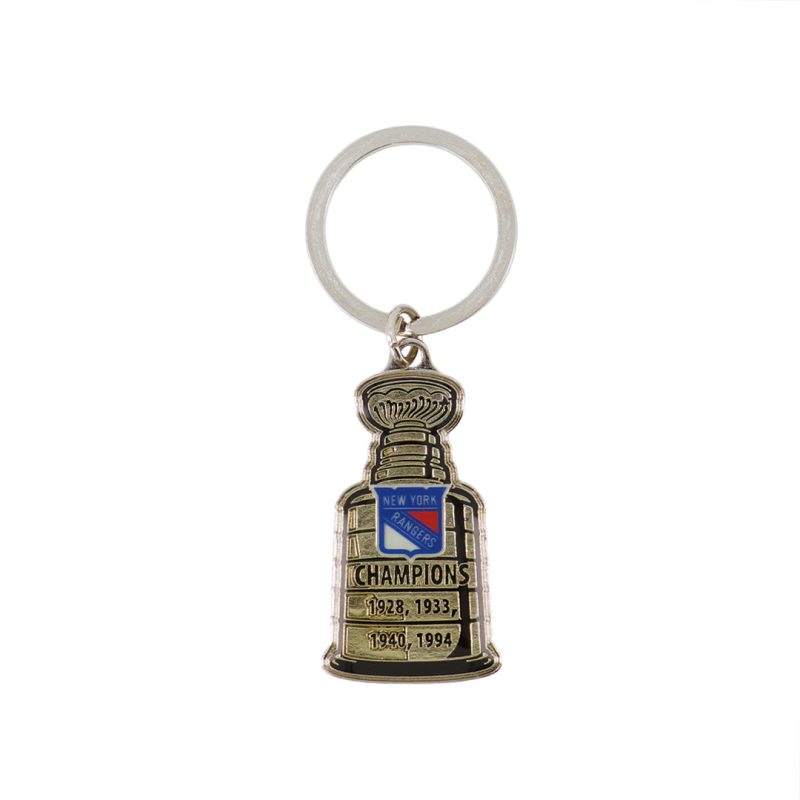 NHL NewYorkRangersStanleyCupLogoKeychain RANLOKCUP 01