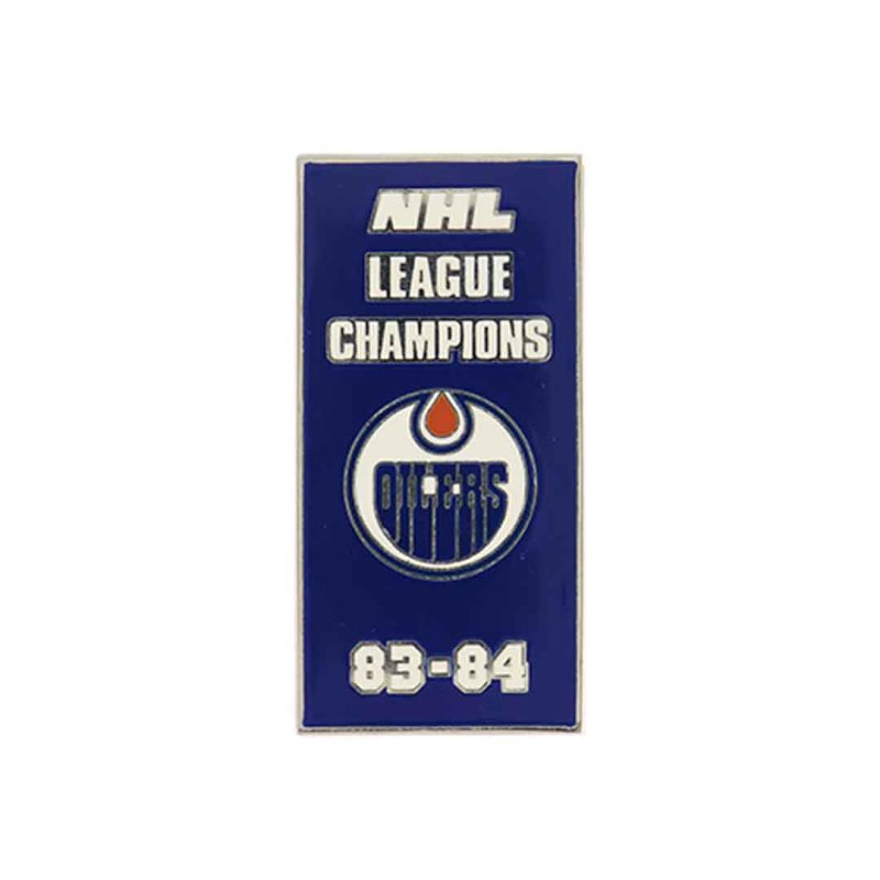 NHL Oilers League Champ 1984 Banner Sticky OILLEA84S 01