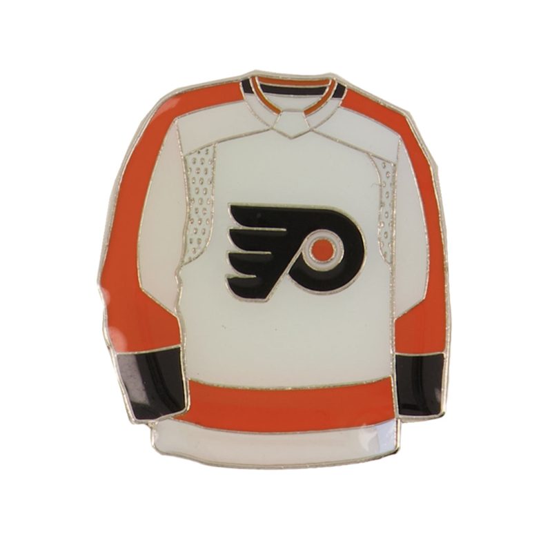 NHL PhiladelphiaFlyersJerseyPin White FLYJEH 01