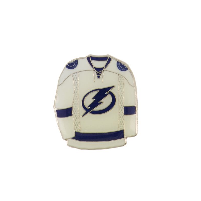 NHL TampaBayLightningJerseyPin White LIGJPW 01