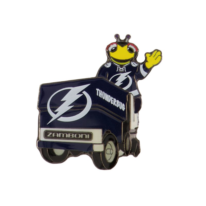 NHL TampaBayLightningTeamMascotOnZamboniPin LIGZAMMAS 01