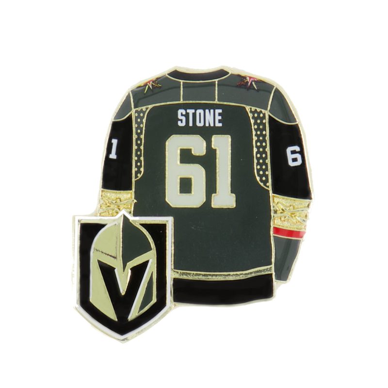 NHL VegasGoldenKnightsStoneJerseyPin KNIJPD61 01