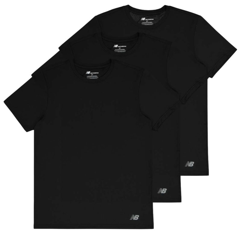 New Balance Men s 3 Pack Performance Tee NB3TEE BLK 3