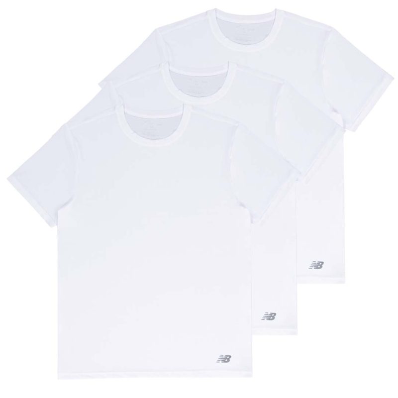 New Balance Men s 3 Pack Performance Tee NB3TEE WHT 3