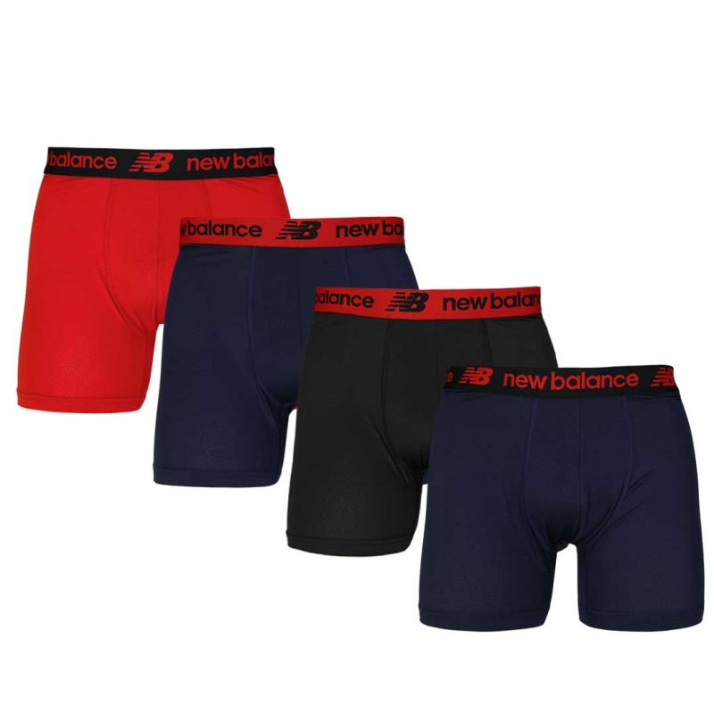 New Balance Men s 4 Pack Mesh Boxer Brief NB 3015 4 199N 01