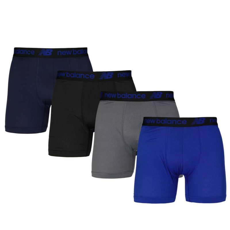 New Balance Men s 4 Pack Mesh Boxer Brief NB 3015 4 555 01