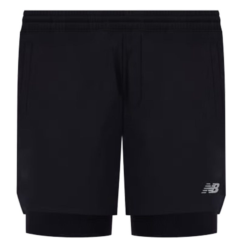 New Balance Men s AC 7 Lined Shorts MS41288 BK 01