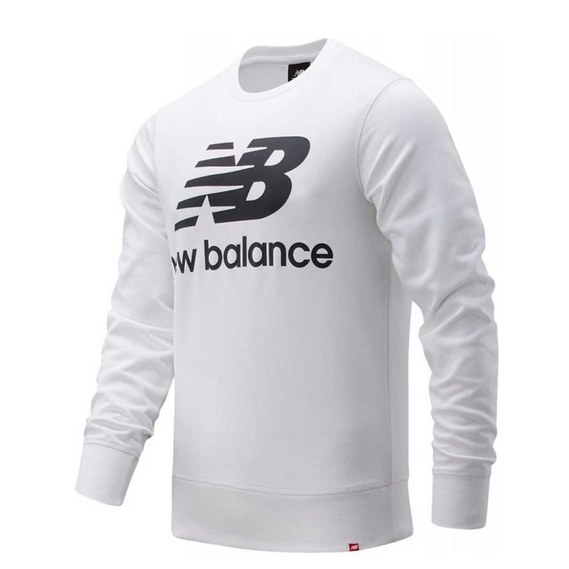 New Balance Men s Essentials Stacked Logo Sweatshirt MT03560 WT 01 0b9db50e 8763 4db6 abee 78ba80efd7bf