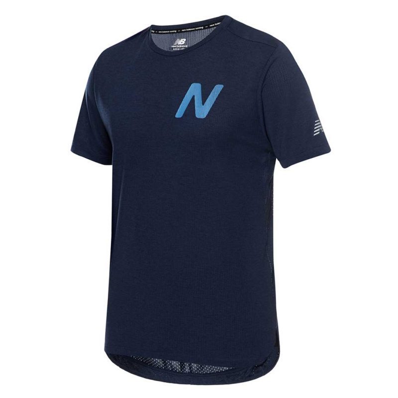 New Balance Men s Graphic Impact Run T Shirt MT21277 NML 01