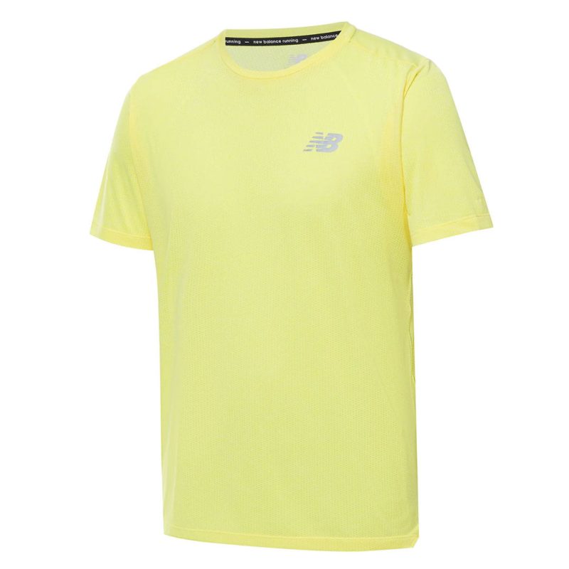 New Balance Men s Impact Run Short Sleeve T Shirt MT21262 CSE 01