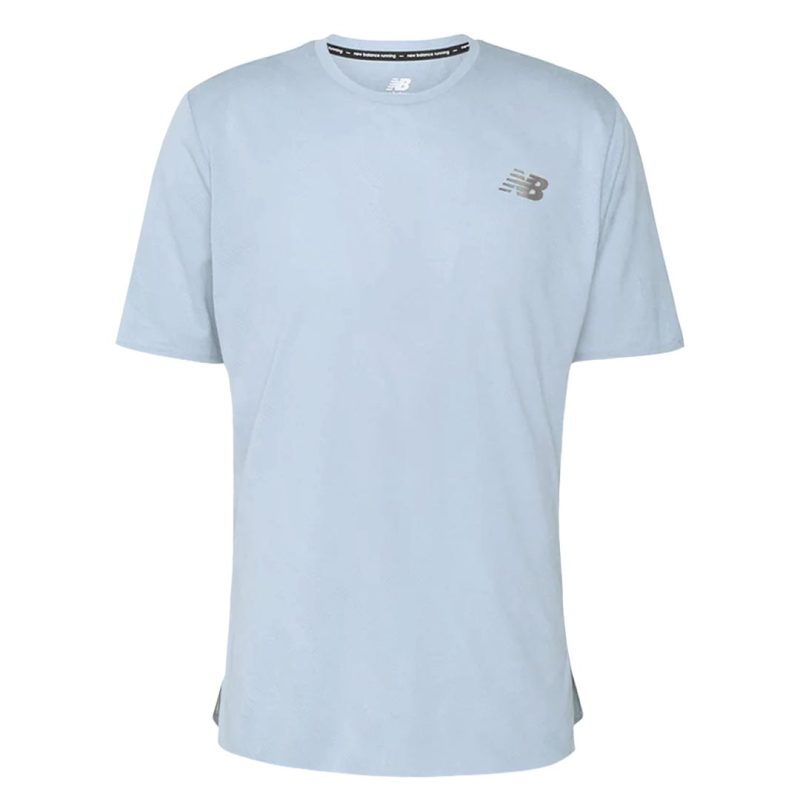 New Balance Men s Q Speed Jacquard Short Sleeve T Shirt MT23281 LAY 1