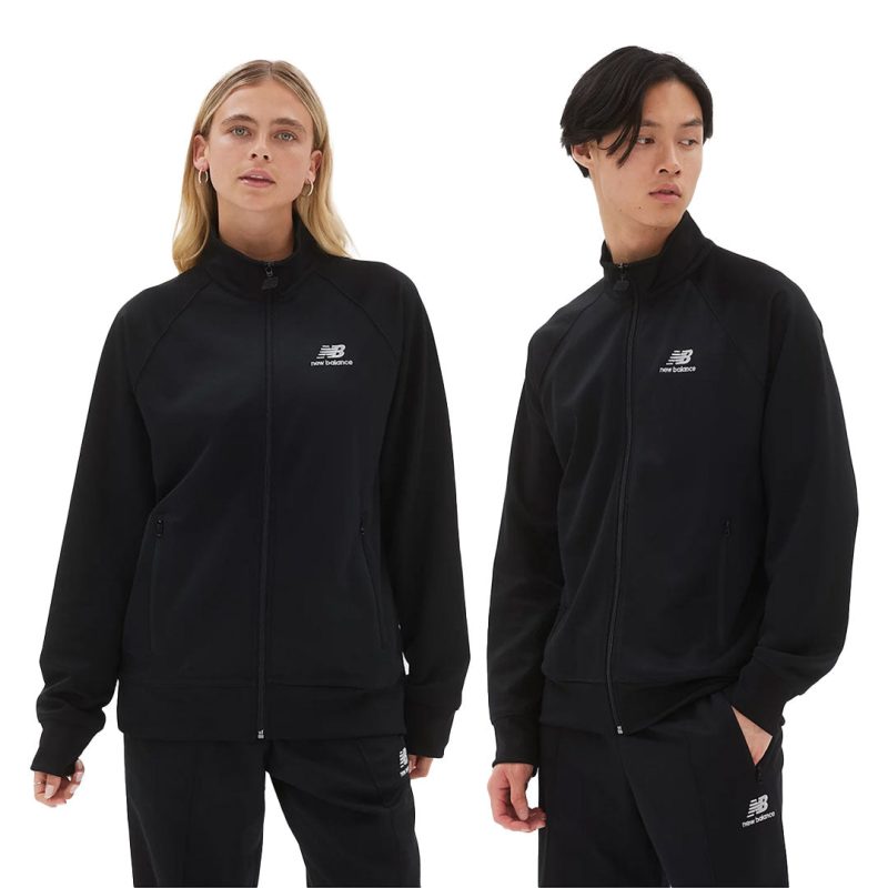 New Balance Unisex Uni ssentials Track Jacket UJ23500 BK 02