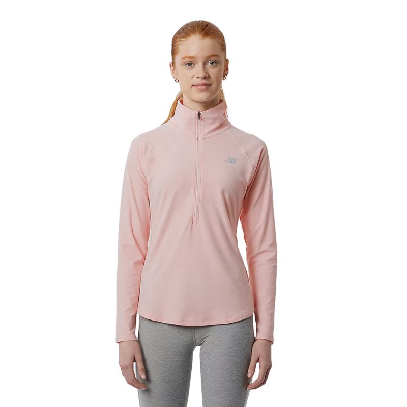 New Balance Women s 1 2 Zip Sweater WT11467 PH3 02