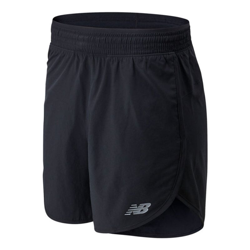 New Balance Women s Accelerate 5 Inch Shorts WS01209 BK 01