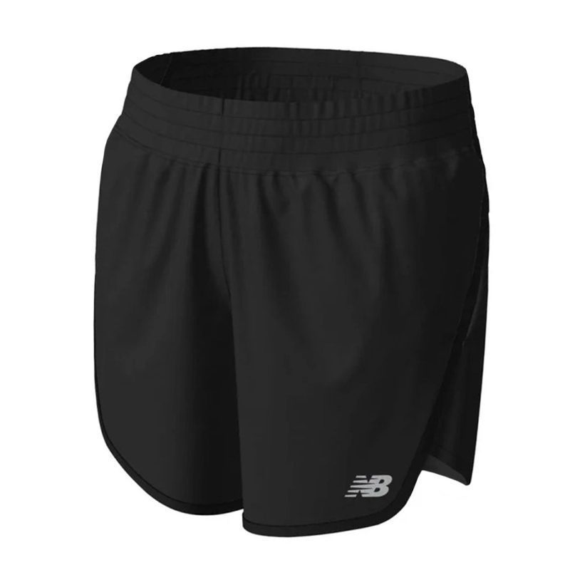 New Balance Women s Accelerate 5 Inch Shorts WS23228 BK 01