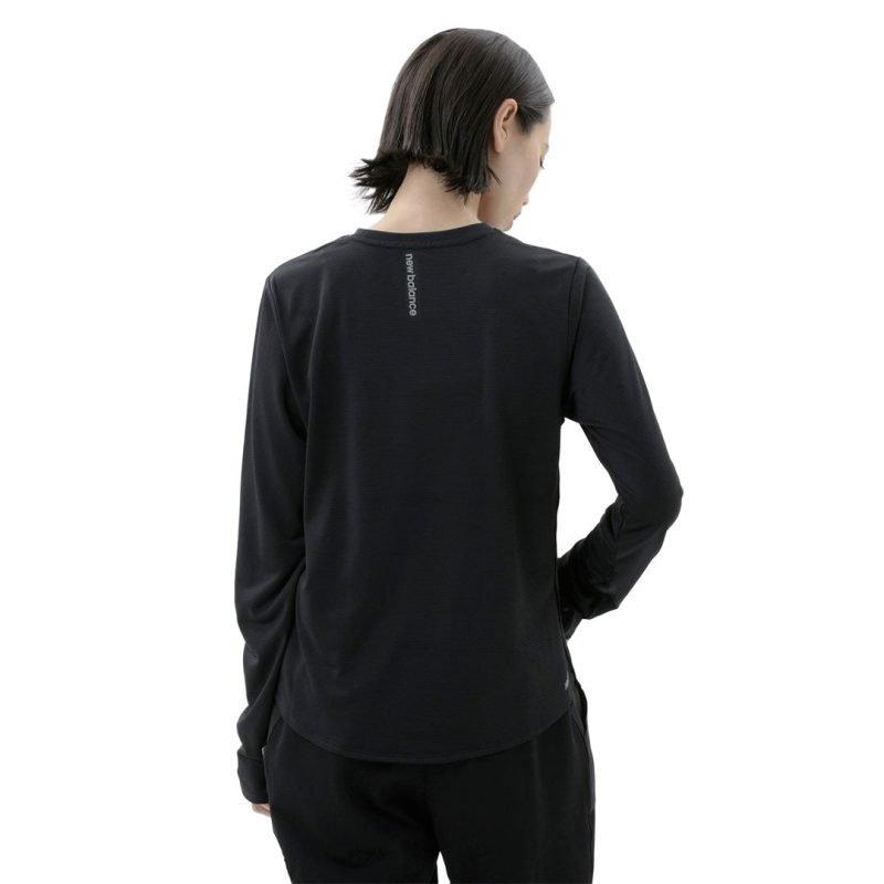 New Balance Women s Accelerate Long Sleeve T Shirt WT11224 BK 03