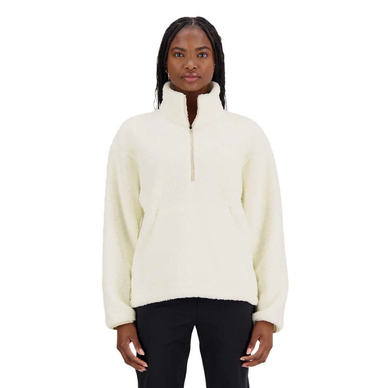 New Balance Women s Achiever 1 2 Zip Sherpa Pullover WT33118 SST 02