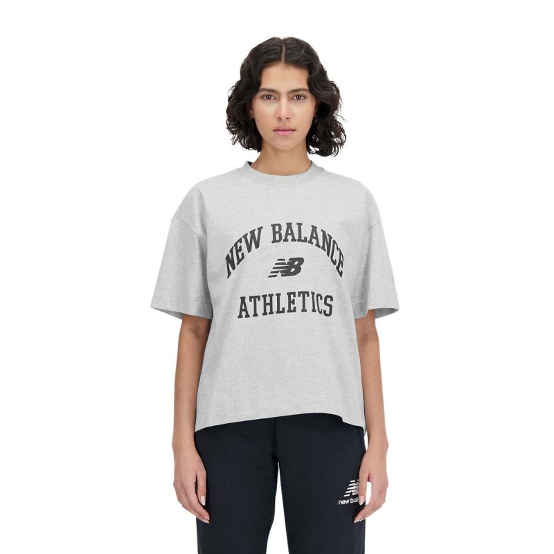 New Balance Women s Athletics Varsity Boxy T Shirt WT33551 AG 02