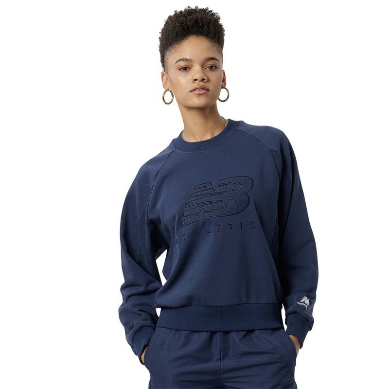 New Balance Women s Crewneck Sweater WT23501 NGO 01