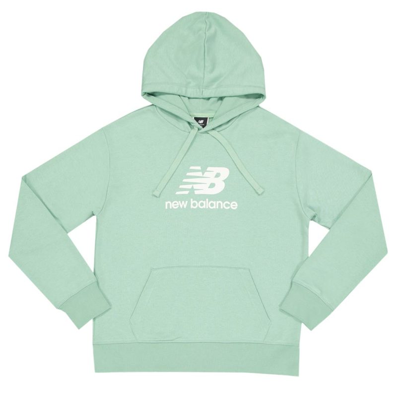 New Balance Women s Essential Stacked Logo French Terry Hoodie WT31533 SAE 01