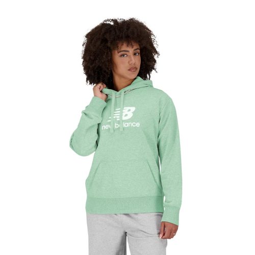 New Balance Women s Essential Stacked Logo French Terry Hoodie WT31533 SAE 03