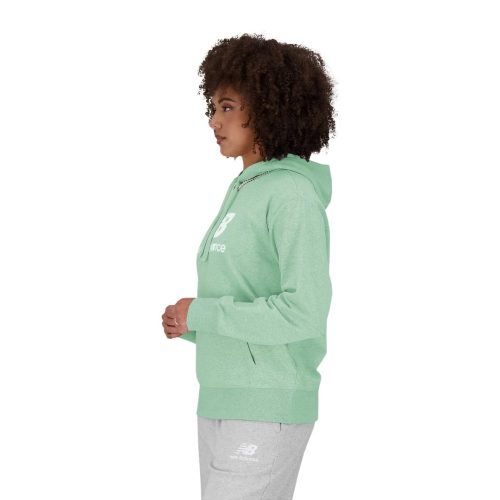 New Balance Women s Essential Stacked Logo French Terry Hoodie WT31533 SAE 04