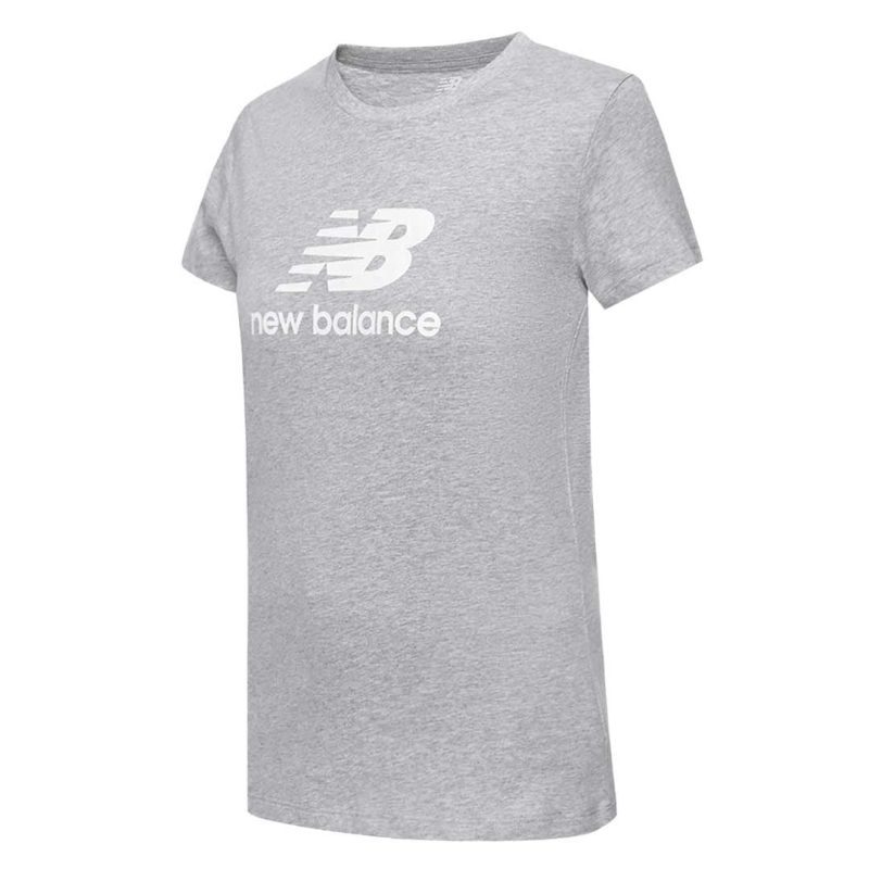 New Balance Women s Essentials Stacked Logo T Shirt WT31546 AG 1