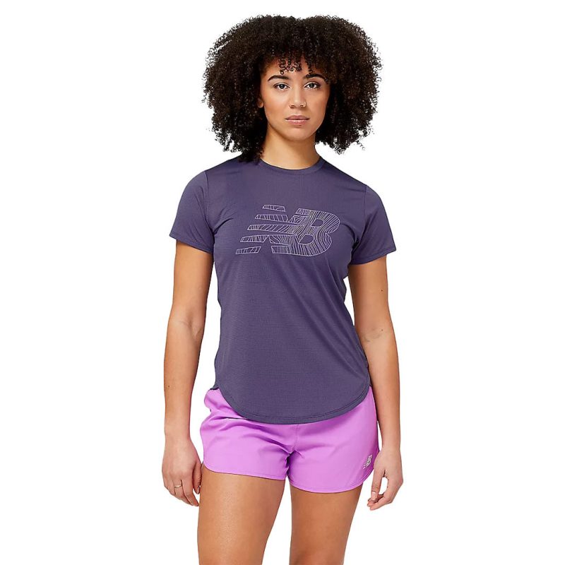 New Balance Women s Graphic Accelerate T Shirt WT23224 DEY 01