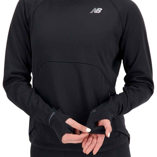 New Balance Women s Heat Grid Hoodie WT33259 BK 5