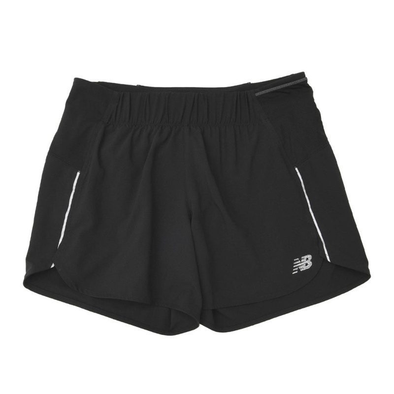 New Balance Women s Impact Run 5 Inch Shorts WS21268 BK 01