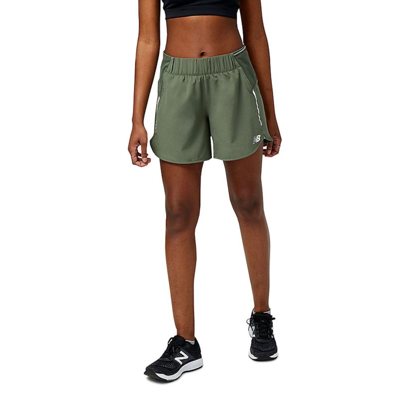 New Balance Women s Impact Run 5 Inch Shorts WS21268 DON 02