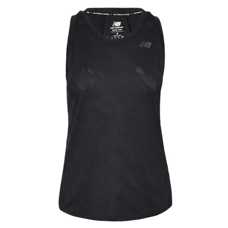 New Balance Women s Q Speed Jacquard Tank Top WT23280 BK 1