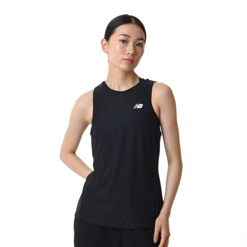 New Balance Women s Q Speed Jacquard Tank Top WT33280 BK 01