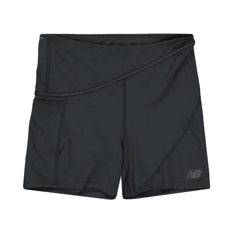 New Balance Women s Q Speed Shape Shield 4 Inch Shorts WS31289 BK 01