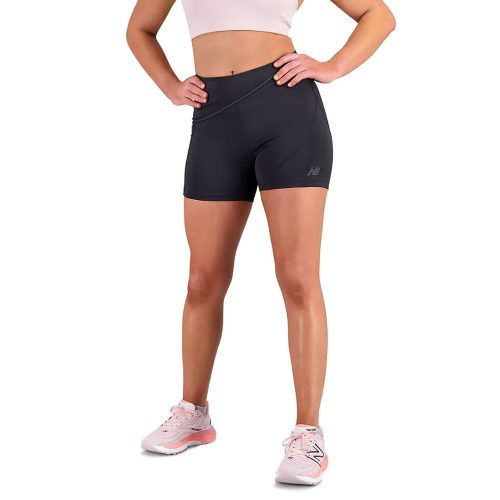 New Balance Women s Q Speed Shape Shield 4 Inch Shorts WS31289 BK 02