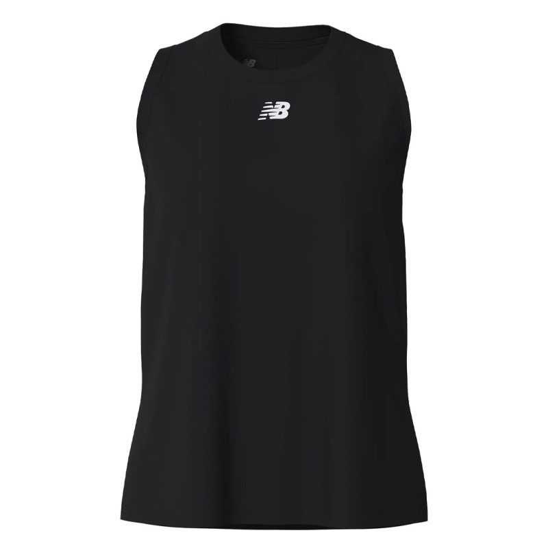 New Balance Women s Relentless Heathertech Tank WT33192 BK 01