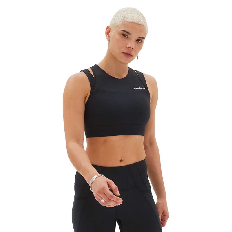 New Balance Women s Shape Shield Crop Bra WB21110 BK 2